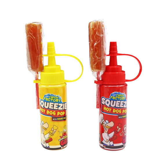 Crazy Candy Factory Squeezie Hot Dog Pop 80g