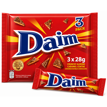 Daim Chocolate Bar 3 Pack 84g