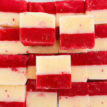 Dairy Free Strawberries & Cream Fudge
