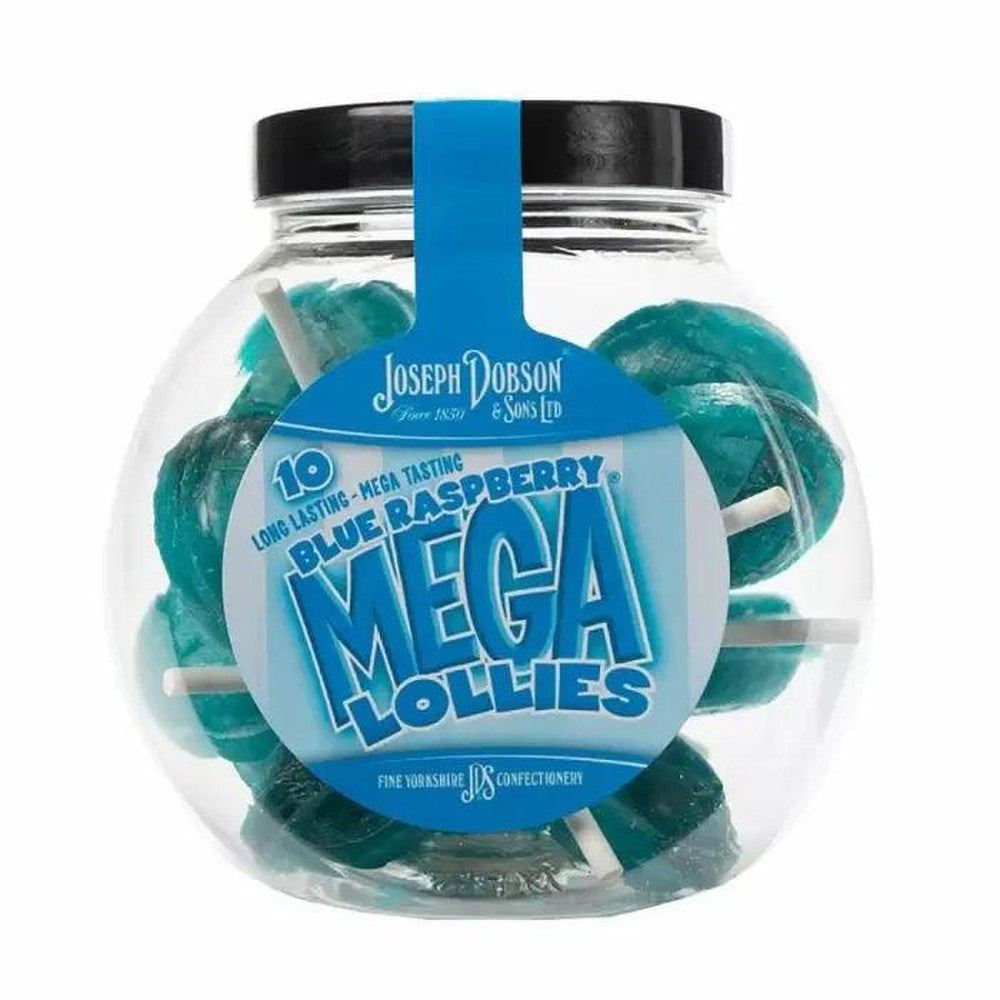 Blue Raspberry Gifts Dobsons Blue Raspberry Mega Lollies Gift Jar 225g – Giant Bradley's ...