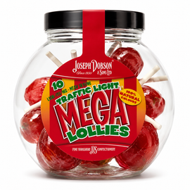 Dobsons Traffic Light Mega Lollies Gift Jar 225g