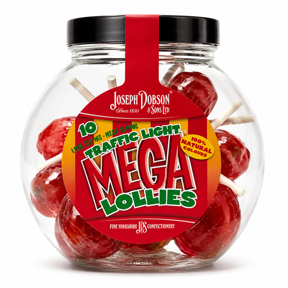 Dobsons Traffic Light Mega Lollies Gift Jar 225g
