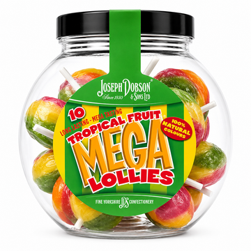 Dobsons Tropical Fruit Mega Lollies Gift Jar 225g