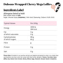 Dobsons Wrapped Cherry Mega Lollies