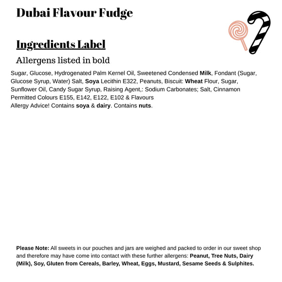 Dubai Flavour Fudge
