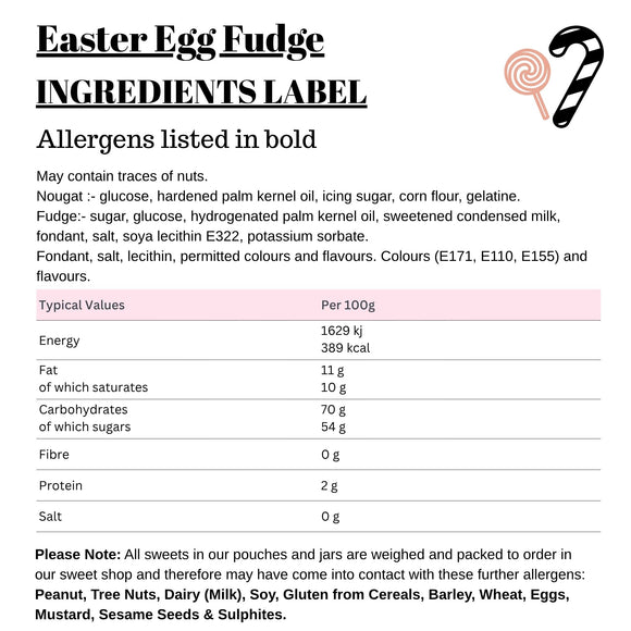 Easter Egg Fudge