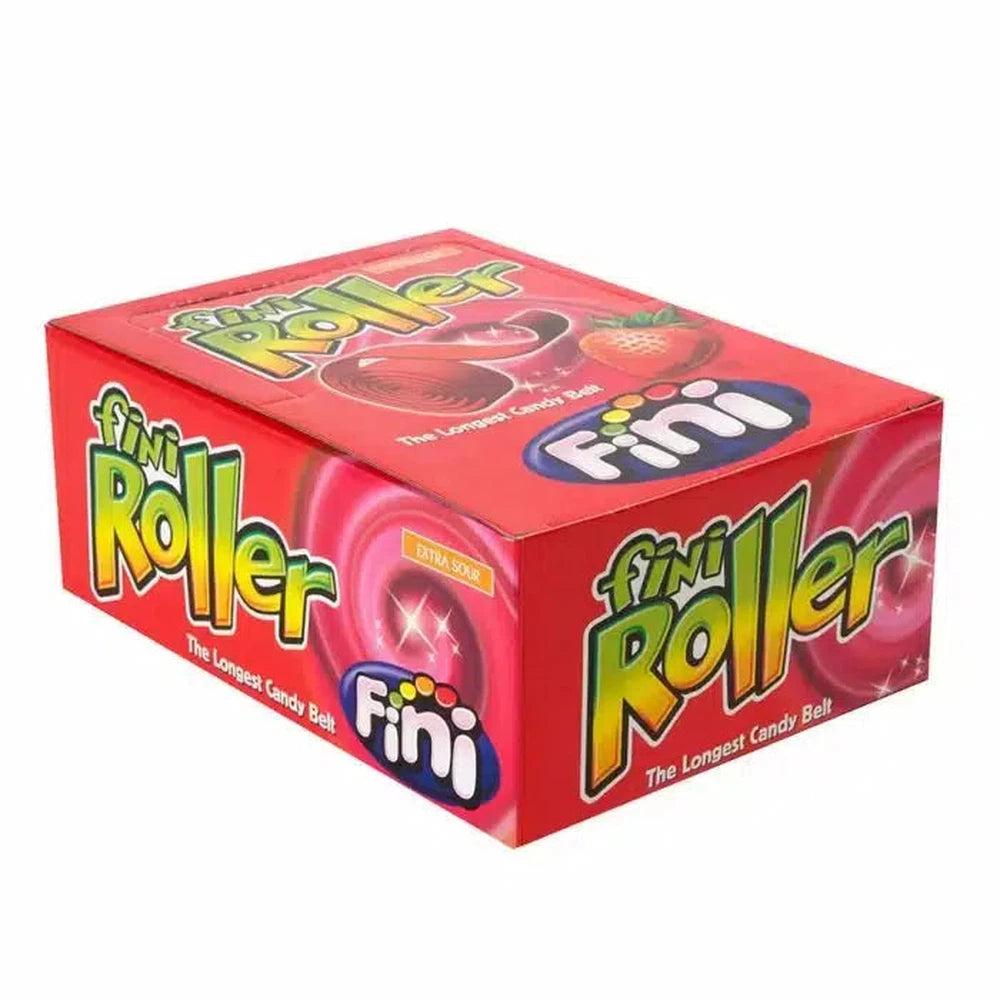Fini Fizzy Strawberry Rollers 20g - Giant Bradley's Online Sweet Shop