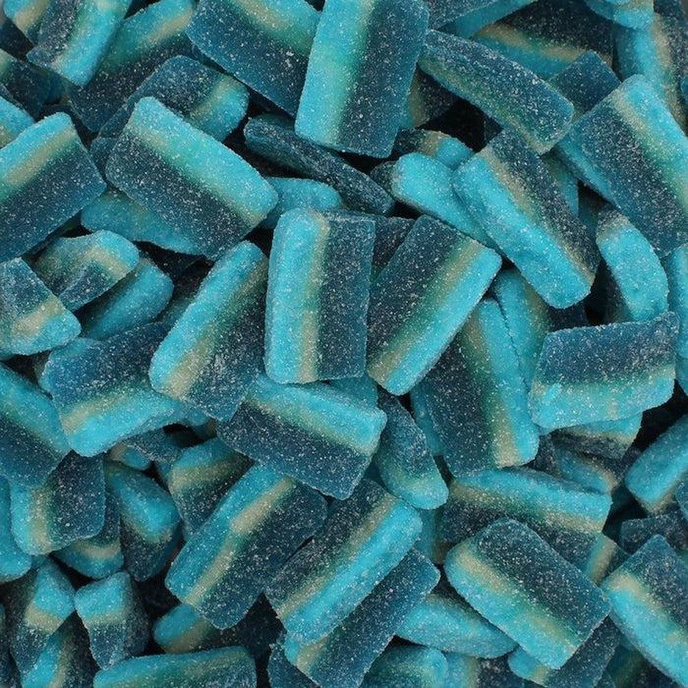 Fizzy Blue Raspberry Slices | Giant Bradley's Online Sweet Shop