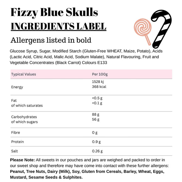 Fizzy Blue Skulls
