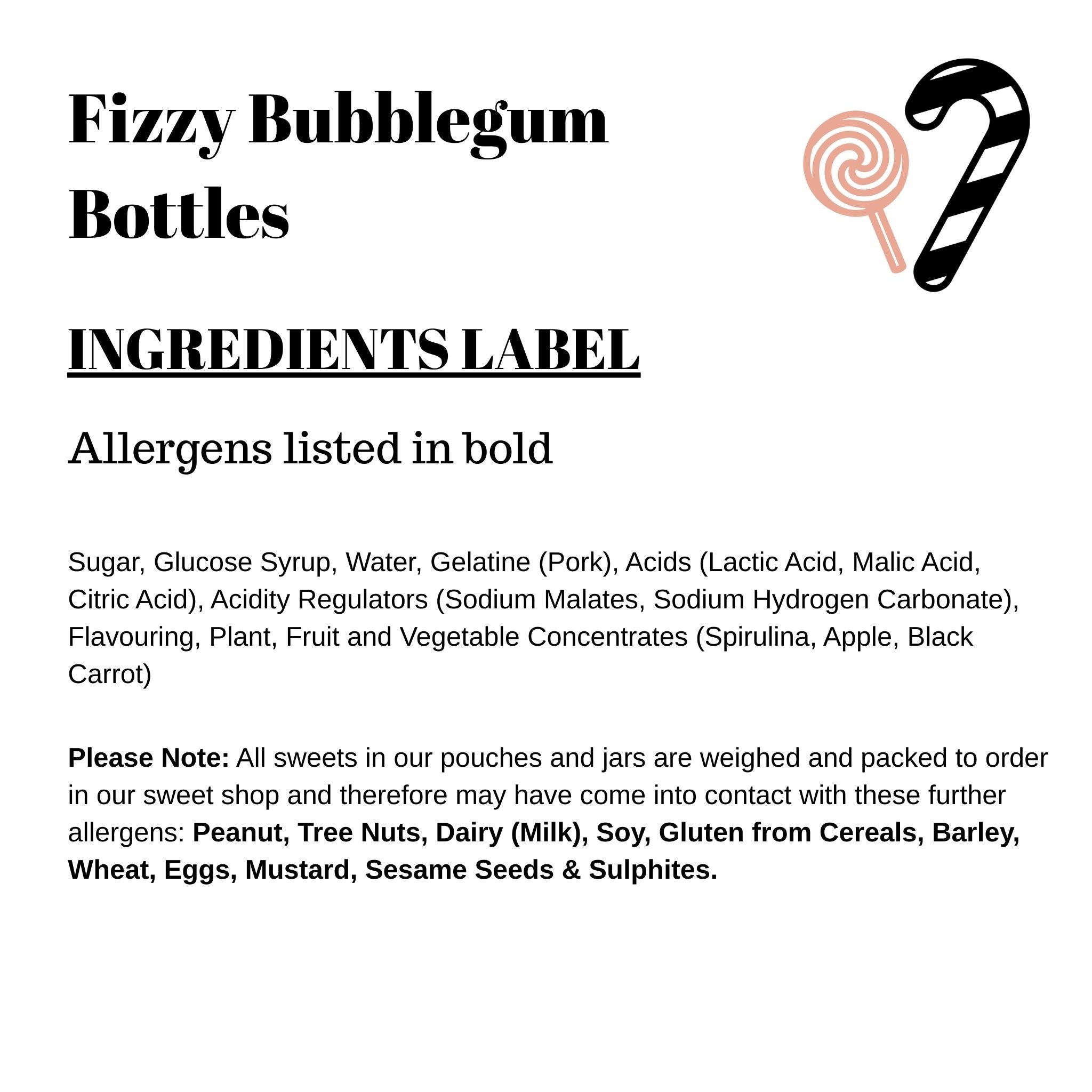 Fizzy Bubblegum Bottles