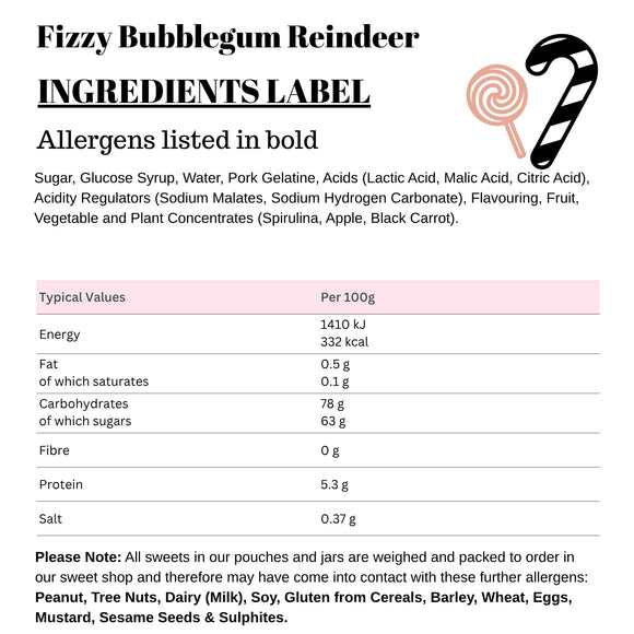 Fizzy Bubblegum Reindeer