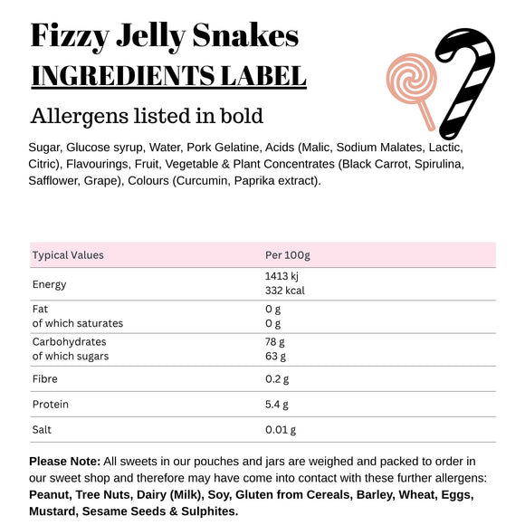 Fizzy Jelly Snakes