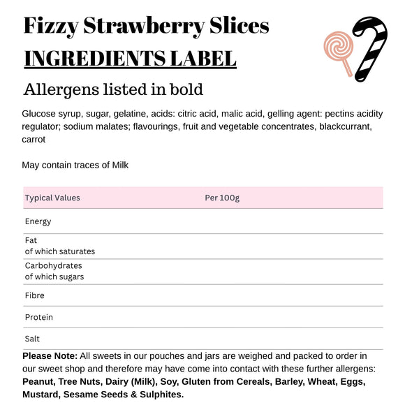Fizzy Strawberry Slices