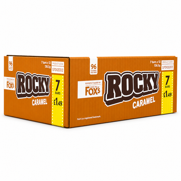 Fox's Rocky Caramel 7 x 19.5g (136.5g)