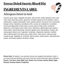 Freeze Dried Sweets Mixed 95g