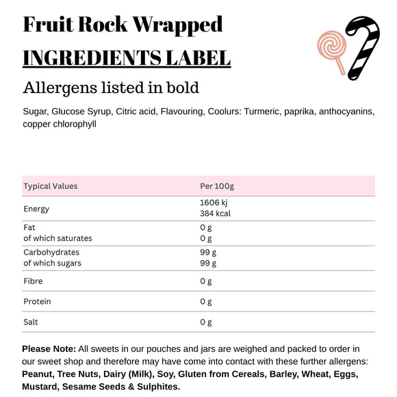 Fruit Rock Wrapped