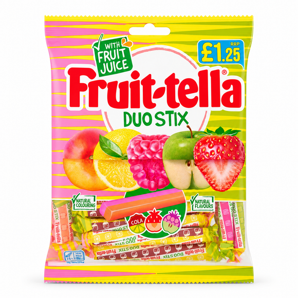 Fruit-tella Duo Stix Bag 135g £1.25 PMP