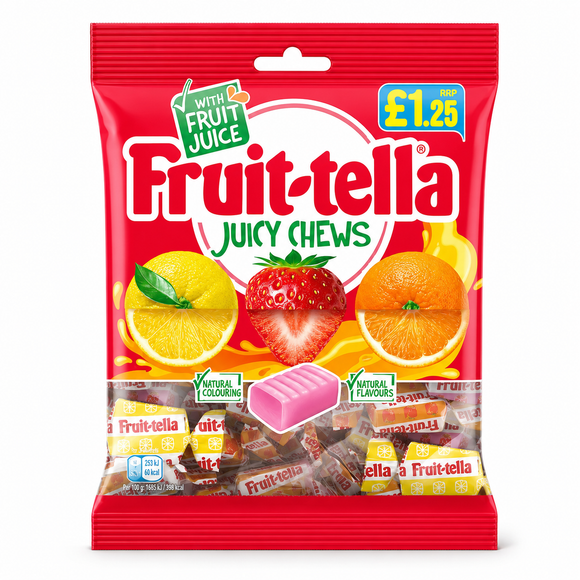 Fruit-tella Juicy Chews Bag 135g PMP