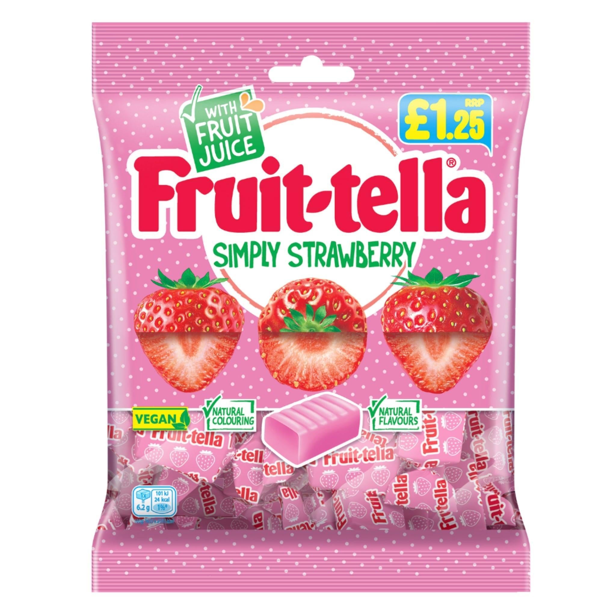 Fruittella Favourites Simply Strawberry Share Bag 135g