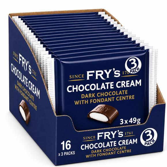 Fry's Chocolate Cream 3 Pack 147g
