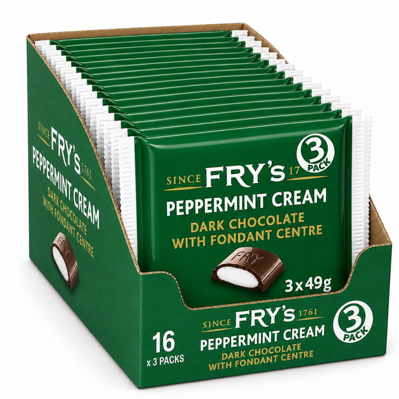 Fry's Peppermint Cream Bar 3 pack 147g