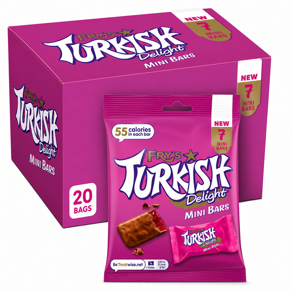 Fry's Turkish Delight Mini Bars 7 Pack 105g