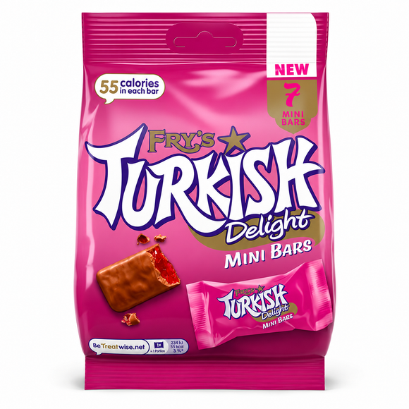 Fry's Turkish Delight Mini Bars 7 Pack 105g