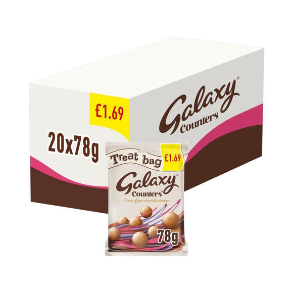 Galaxy Counters Chocolate Treat Bags 78g PMP