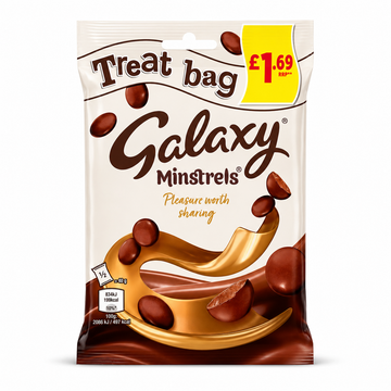 Galaxy Minstrels Chocolate Treat Bags 80g PMP