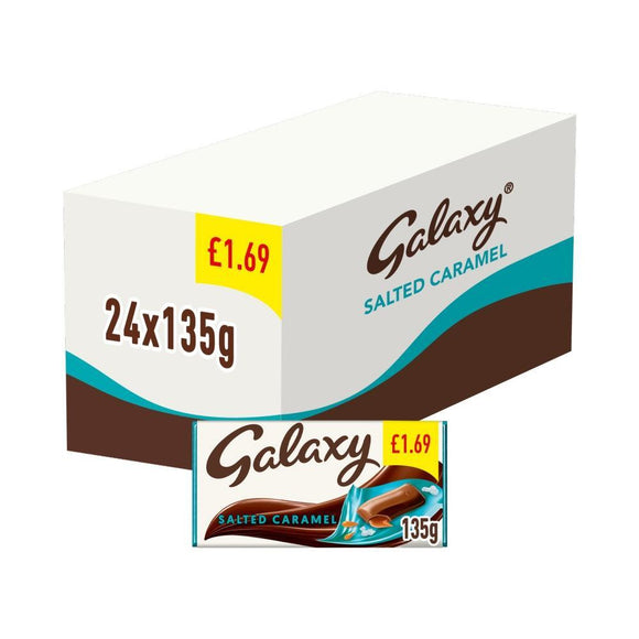 Galaxy Salted Caramel Chocolate Bar 135g PMP