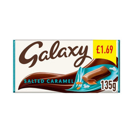 Galaxy Salted Caramel Chocolate Bar 135g PMP