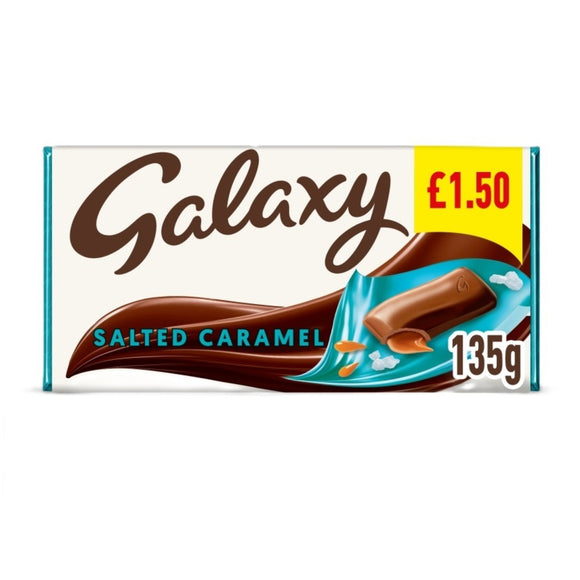 Galaxy Salted Caramel Chocolate Bar 135g