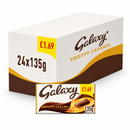 Galaxy Smooth Caramel & Milk Chocolate Block Bar 135g PMP