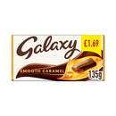 Galaxy Smooth Caramel & Milk Chocolate Block Bar 135g PMP