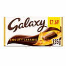 Galaxy Smooth Caramel & Milk Chocolate Block Bar 135g PMP