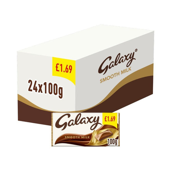 Galaxy Smooth Milk Chocolate Sharing Bars 100g PMP