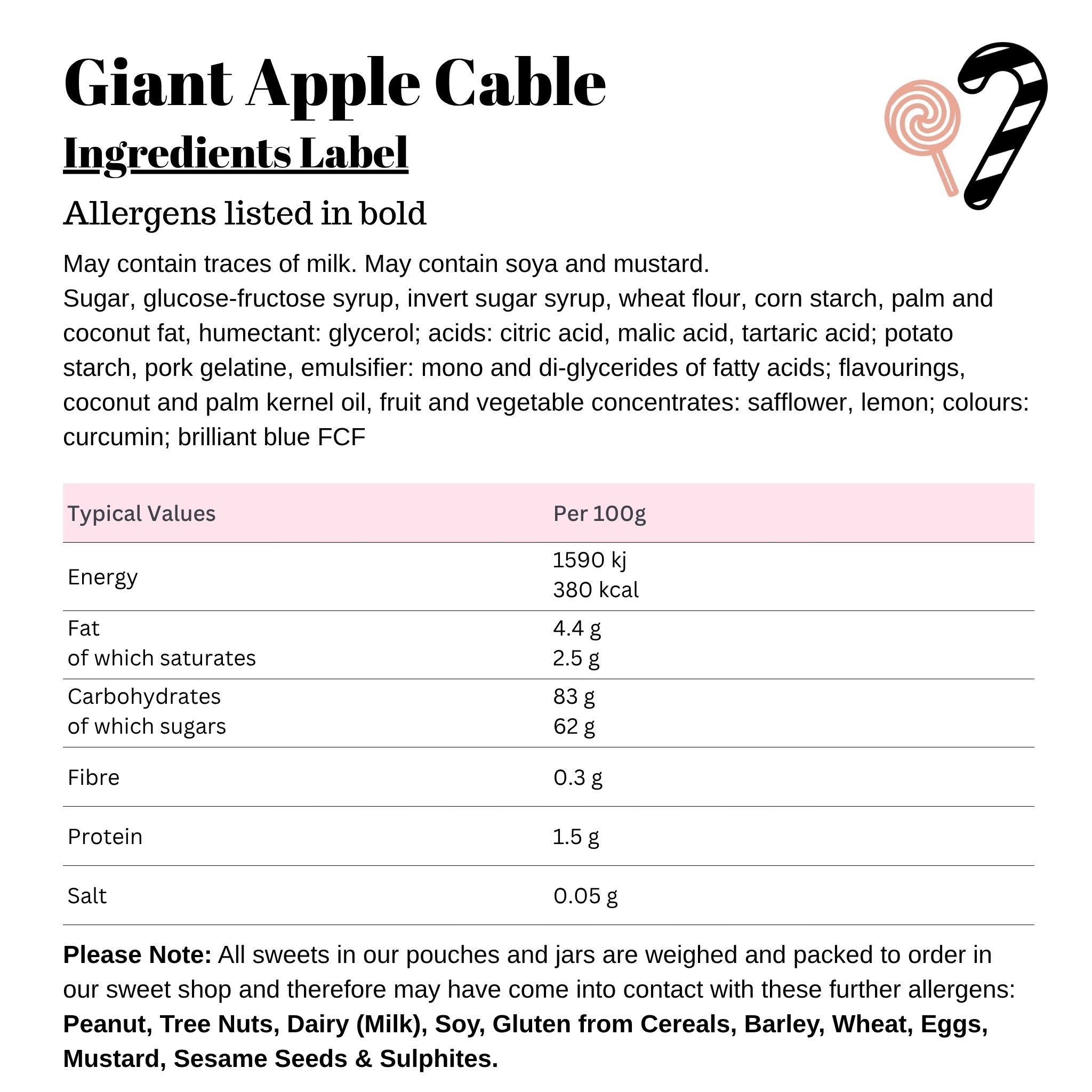 Giant Apple Cable