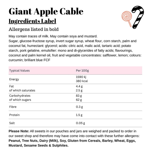 Giant Apple Cable