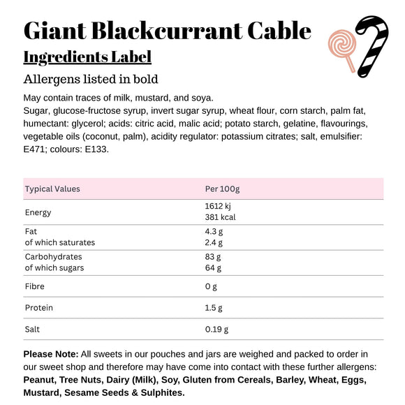 Giant Blackcurrant Cable