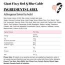 Giant Fizzy Red & Blue Cable
