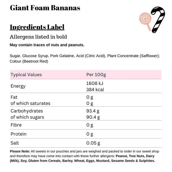 Giant Foam Bananas