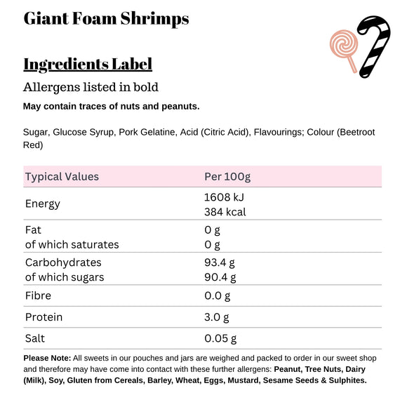 Giant Foam Shrimps