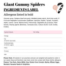 Giant Gummy Spiders
