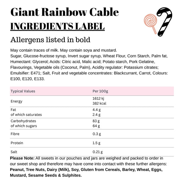 Giant Rainbow Cable