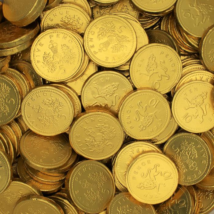 Gold Milk Chocolate Coins
