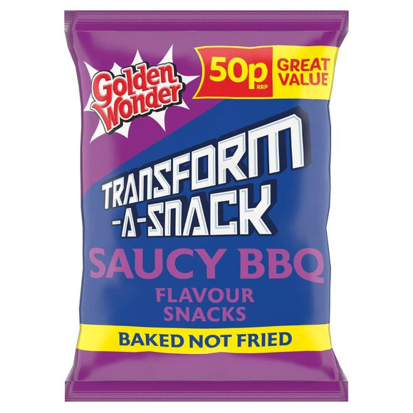 Golden Wonder Transform-A-Snack Saucy BBQ Flavour Snacks 27g PMP