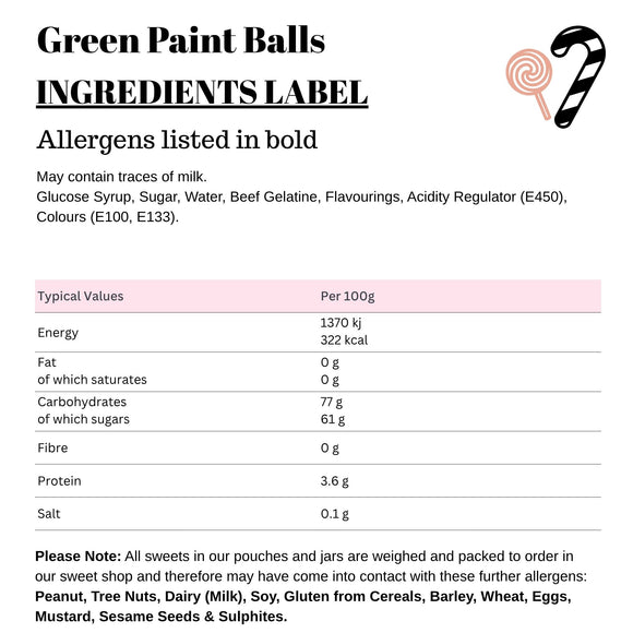 Green Paint Balls