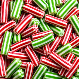 Green & Red Candy Poles