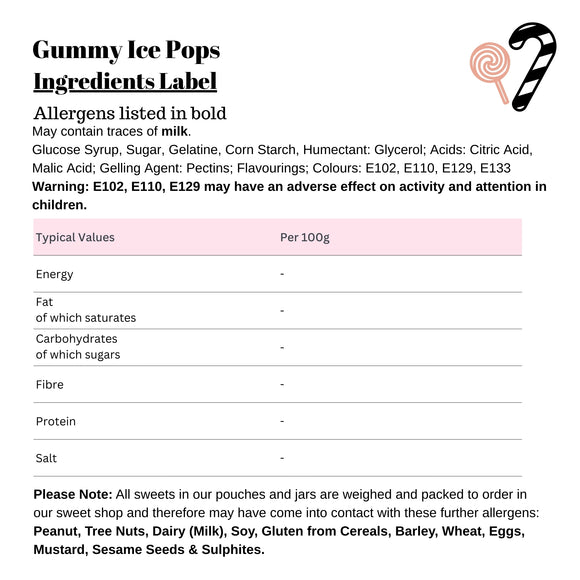 Gummy Ice Pops