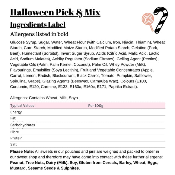 Halloween Sweets Pouch Perfect For Parties & Corporate Events